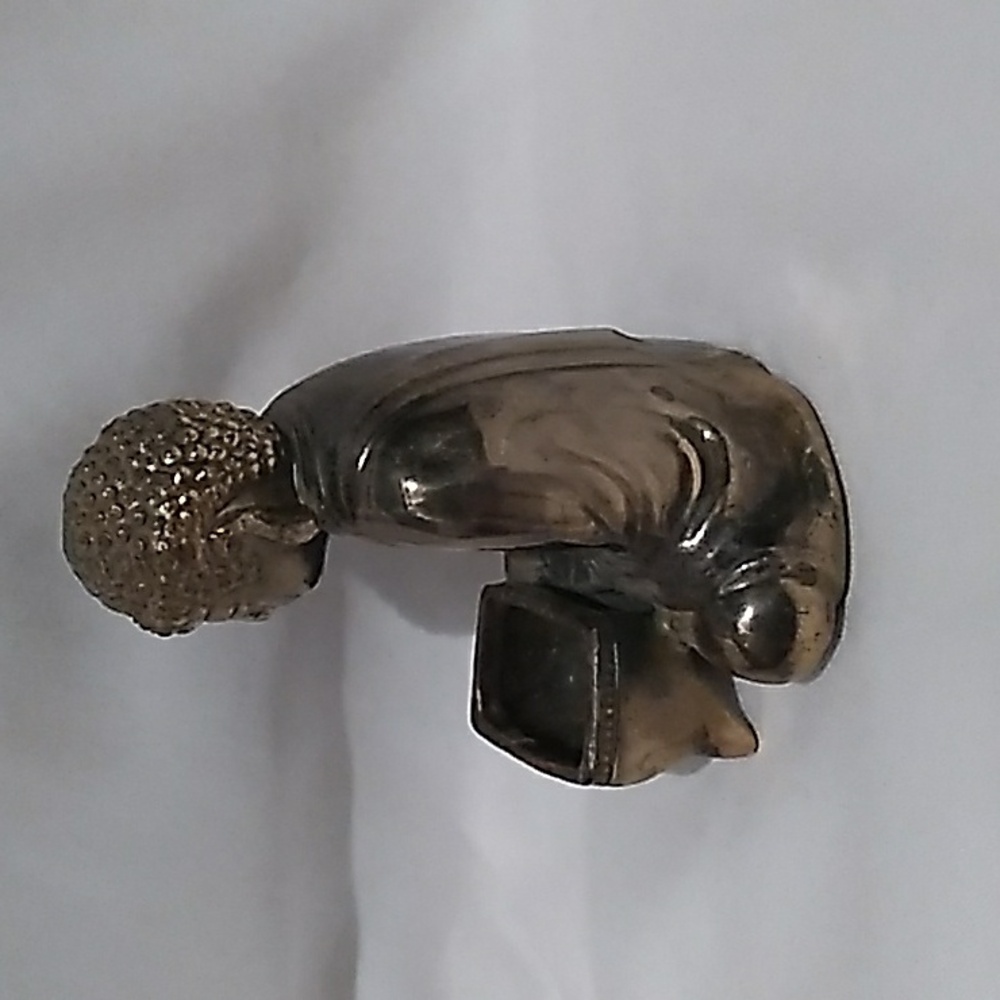 Vintage Bronze Buddha Spelter Burner Box (S1) - Picture 7 of 10